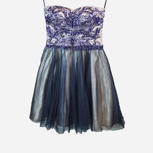 BASIX Black Label Sequin Party Dress